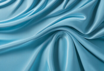 Obraz premium Blue silk wave background with a refreshing and clean sea pattern