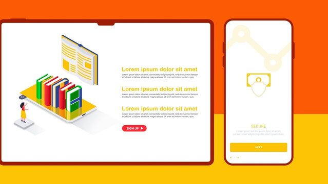 Mobile Tablet Digital Clean Modern App Platform Promotion Template