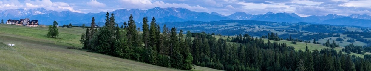 Góry Tatry, panorama, Czerwienne