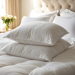Crisp White Duvet on a Made Bed