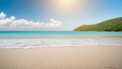 Fototapeta premium Meerwasser schwappt über Sand am Strand