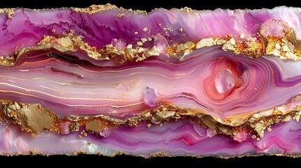 Obraz premium purple and gold wavy lines on a black background.