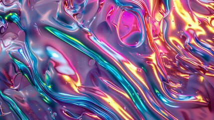 beautiful background of liquid and metallic slime with beautiful colors in purple tones