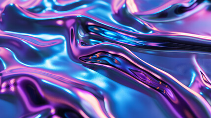 beautiful background of liquid and metallic slime with beautiful colors in purple tones