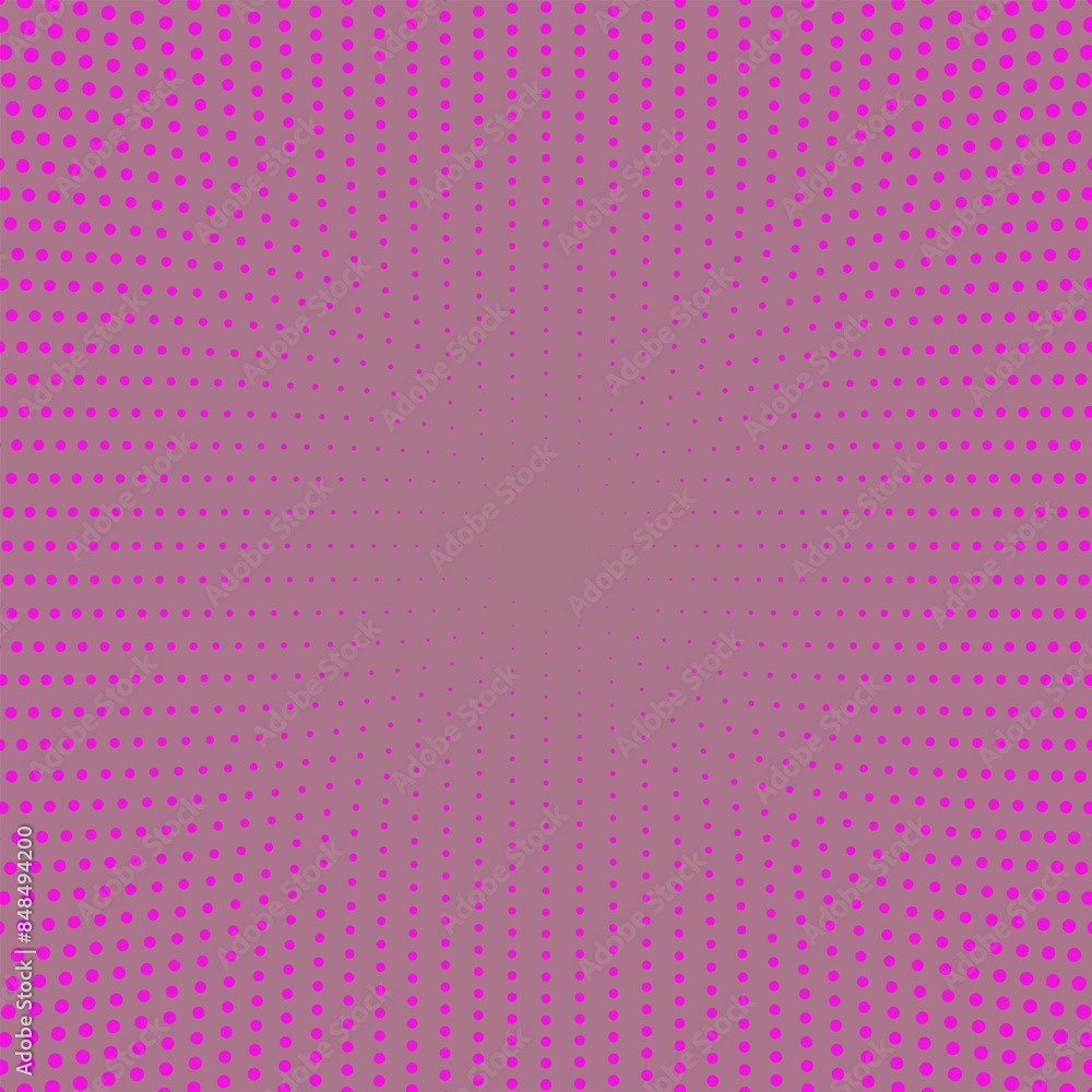 Poster geometric halftone round dot pattern background design - abstract vector graphic from small circles