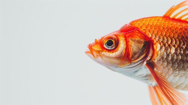 Red mullet against a white backdrop