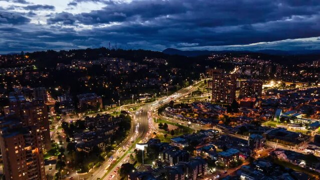Bogot&aacute;, Colombia. Av. Suba Av. Boyac&aacute;. Hyperlapse
