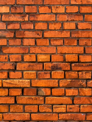 Obraz premium texture old red brick wall background