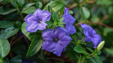 Ruellias are a type of blooming plants that are also called ruellias or wild petunias despite being different from petunias and belonging to the same euasterid clade