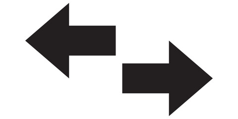 Back and Next icon button. Left and right  button vector illustration.  Next and previous buttons on white background.