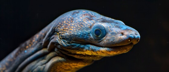 Eel serpentine fish known for its elongated body and slippery texture, found in both freshwater and saltwater environments worldwide