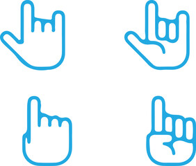 Obraz premium hands icon vector illustration