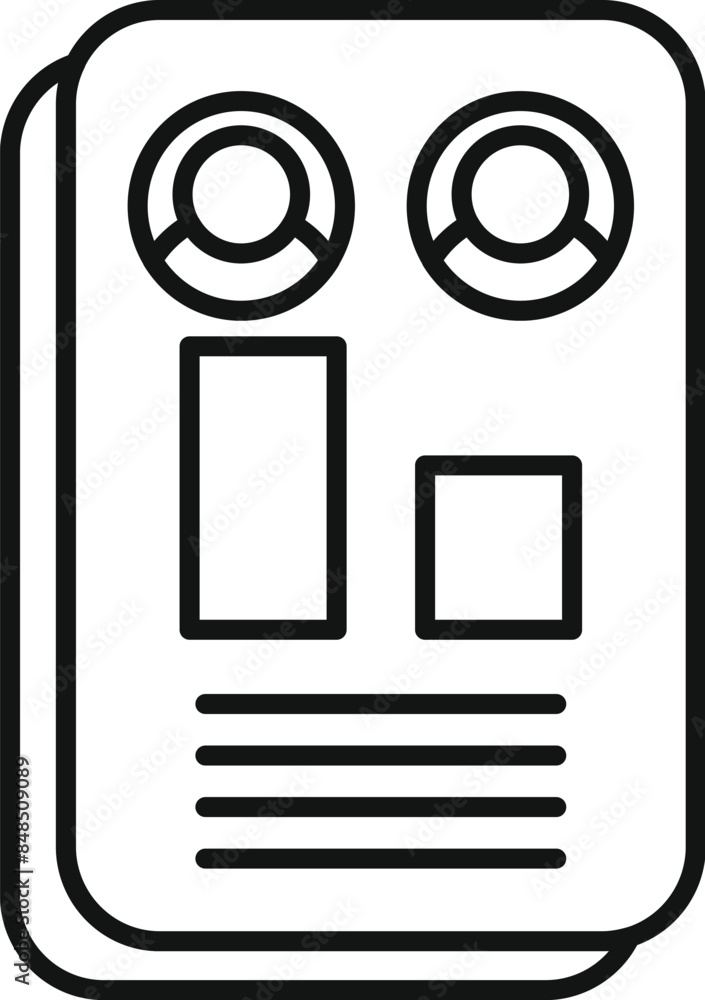 Poster human resources department is searching for a new employee using a checklist