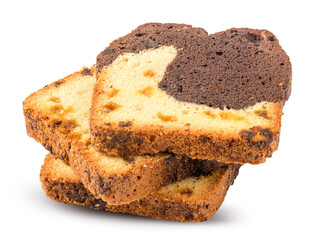 Cookies isolated on white background with clipping path