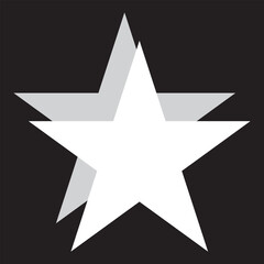 star symbol vector.  star symbol icon on white and blue background. vector illustration. 