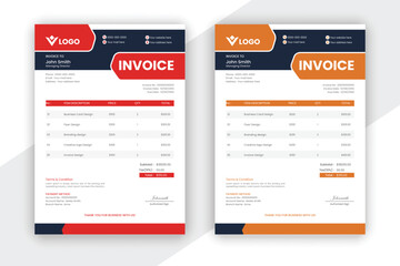 creative, corporate, clean, minimalist, printable, format, Minimalist Invoice Design Template, for your business