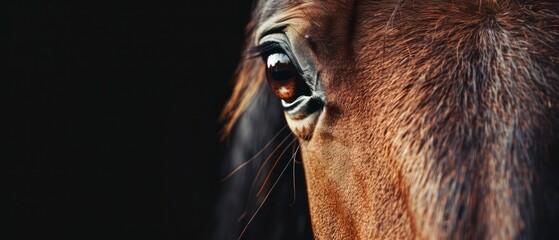 A horse, embodying the harmony and beauty of nature in its serene surroundings