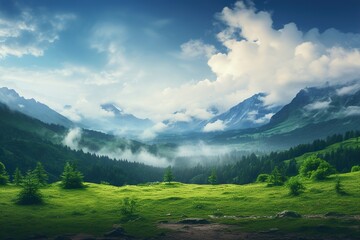 Obraz premium Whispers of Wilderness Immersing in Untamed Landscapes