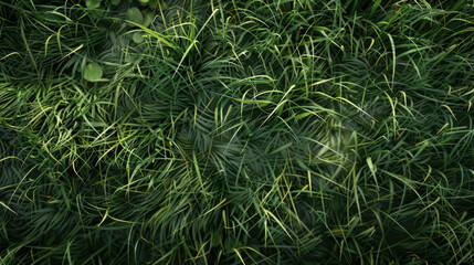 Fresh Green Grass Close-Up.