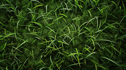 Obraz premium Fresh Green Grass Close-Up.