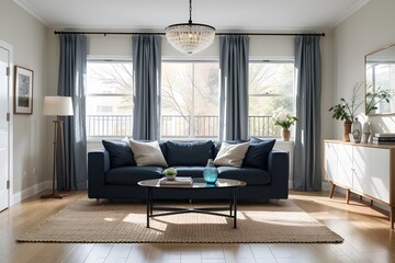 Fototapeta premium Modern living room, room interior, interior design