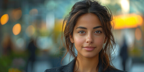 Professional Woman in Urban Business Environment