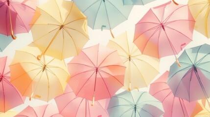 Umbrella with pastel color