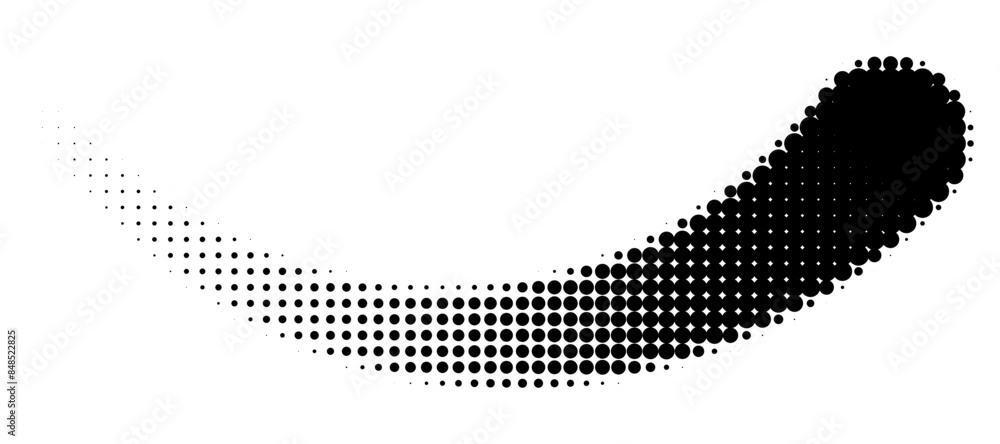 Poster halftone curved line pattern. gradient halftone dots backgrounds