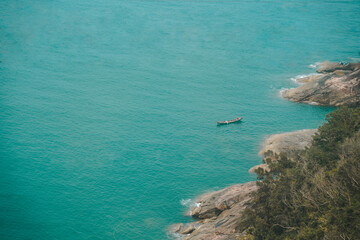 ocean view blue ocean with boats