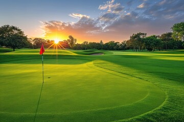 Sunrise on the Golf Course