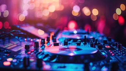 Obraz premium Electronic Beats: A DJ's Playground