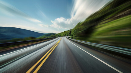 High Speed lights, motion trails