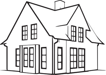 House art vector art illustration