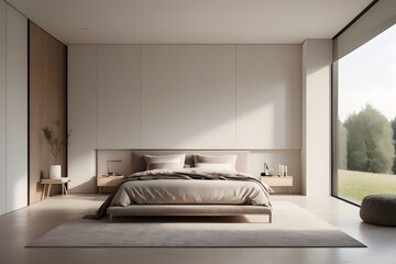 Modern Minimalist Bedroom with Natural Light