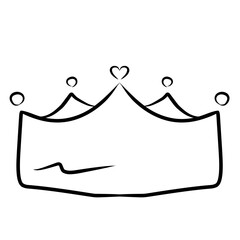 Crown doodle