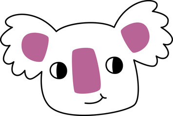Koala Face Doodle