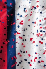 Obraz premium Liberty Bell and Patriotic Stars pattern This pattern is perfect as a digital wallpaper or print on items celebrating USA victory day