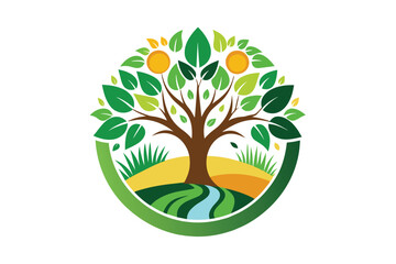  tree nature business logo
