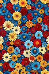  Stars and Fireworks Combo pattern This pattern is perfect as a digital wallpaper or print on items celebrating USA victory day