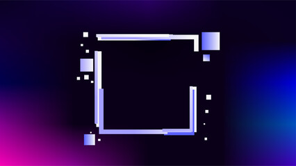 Cyber lines connection blue colors over dark background