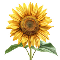 Fototapeta premium Sunflower, Isolated On Transparent Background, Bright Colors