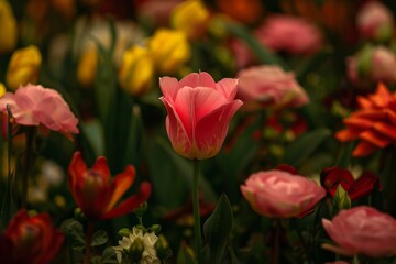 Obraz premium Theres always that one flower out of the bunch 