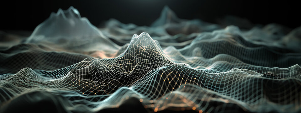 topographic visualization of music
