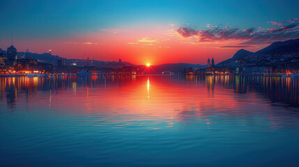 Obraz premium Oslo, Norway city skyline, travel created with Generative AI technology