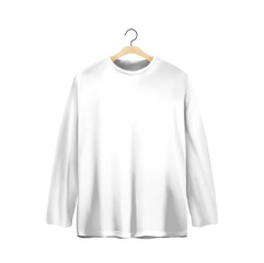White Long sleeves t-shirt with hanger
