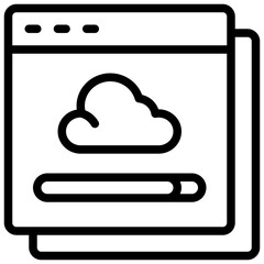 Cloud Website Icon. Website Icon

