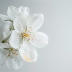 Fototapeta premium flower Photography, Eria javanica, Close up view, Isolated on white Background