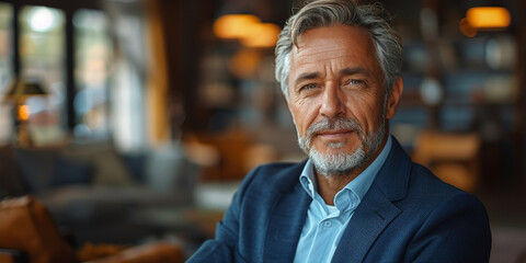Fototapeta premium Mature 50-Year-Old Confident Professional Manager