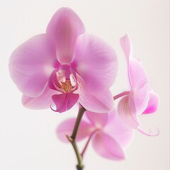 Obraz premium flower Photography, Phalaenopsis, Close up view, Isolated on white Background