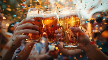 Worldwide beer jubilee, international beer day - joining enthusiasts across the globe in celebrating the rich tapestry of beer culture, toasting to its global impact and diverse heritage.